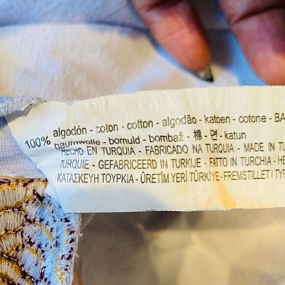 ZARA SS17 SKY BLUE OFF-THE-SHOULDER EMBROIDERED DRESS SIZE LARGE - Picture 9 of 9